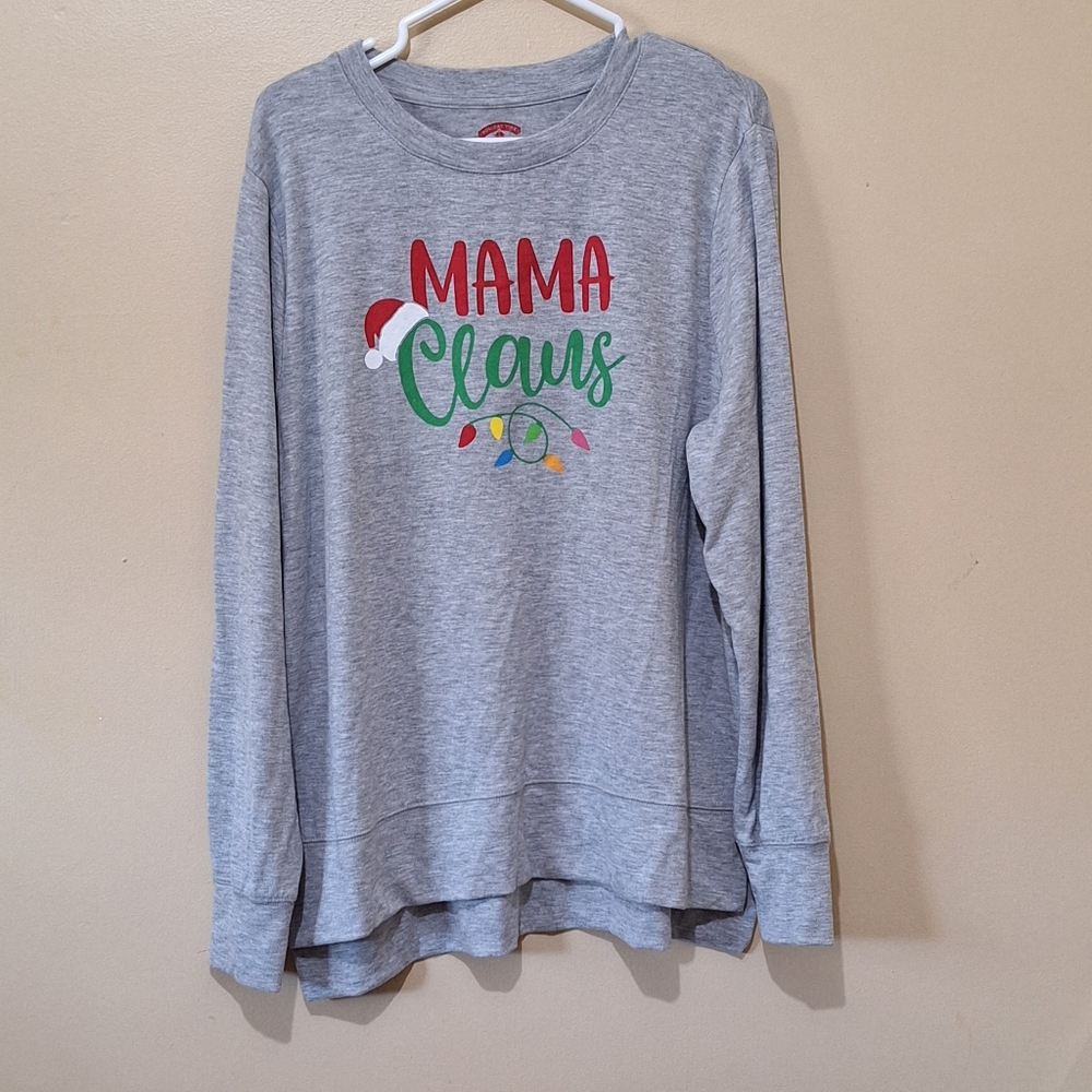 Holiday Time Mama Claus Long Sleeve Shirt